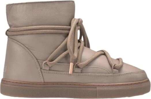 Inuikii Taupe Leren Elegante Tijdloze Schoenen