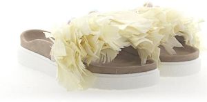 Inuikii Witte Parel Kalfsleren Sandalen Wit Dames