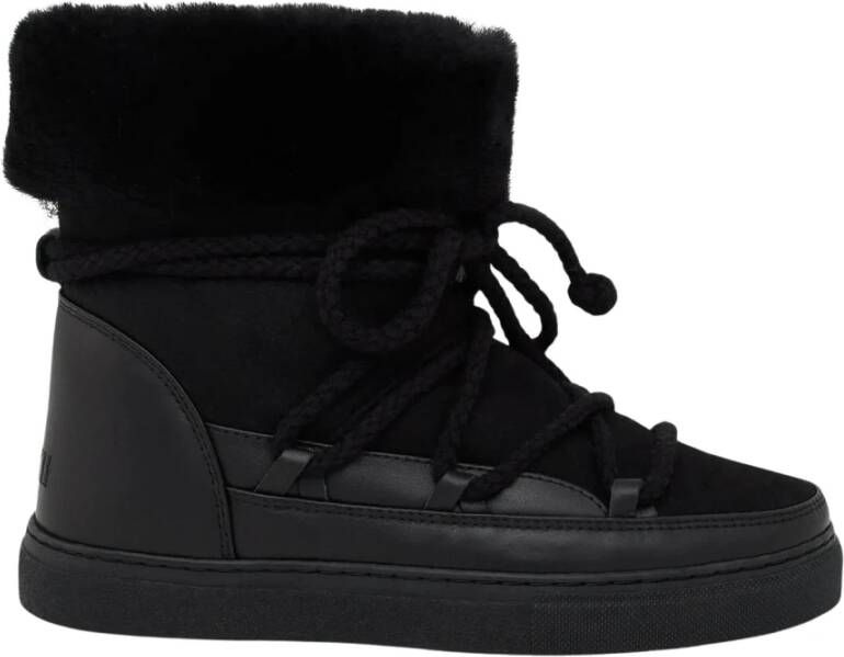 Inuikii Zwarte leren sneeuwlaarzen Classic High