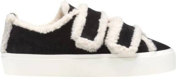 INUIKII Winterlaarzen Shearling Low Velcro in zwart