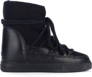 Inuikii Zwarte Suède Sleehak Sneaker Laars Zwart Dames