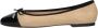 Inuovo Beige Ballerina met Elastische Strik Beige Dames - Thumbnail 2