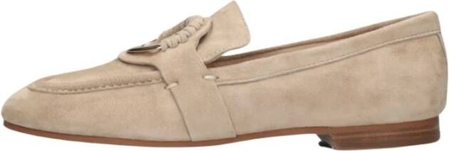 Inuovo Beige Suède Loafers voor Dames Beige Dames