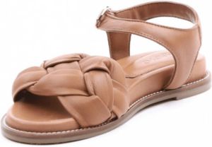 Inuovo Flat Sandals Bruin Dames