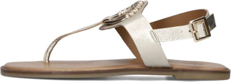 Inuovo Gouden Sandalen Stijlvol Comfort Gespsluiting Yellow Dames