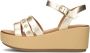 Inuovo 123124 Sandalen Met Sleehak Dames Goudkleurig - Thumbnail 3