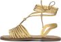 Inuovo Gouden Strappy Leren Sandalen Yellow Dames - Thumbnail 3
