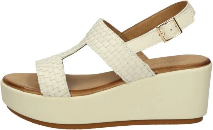 Inuovo Lage Hak Sandalen White Dames