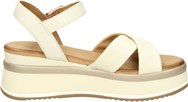 Inuovo Wig Sandalen Eco Leer Rubberen Zool