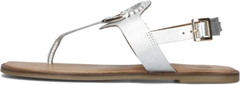 Inuovo Zilver Sandalen Stijlvol Comfortabel Trendy Gray Dames