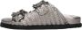 Inuovo Zilveren Sandalen met Gouden Gespen Gray Dames - Thumbnail 13