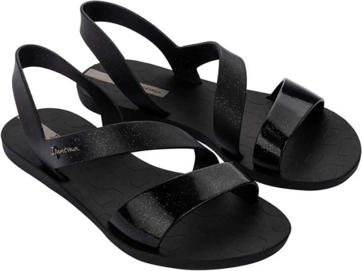Ipanema Zwart Glitter Vibe Sandalen Black Dames