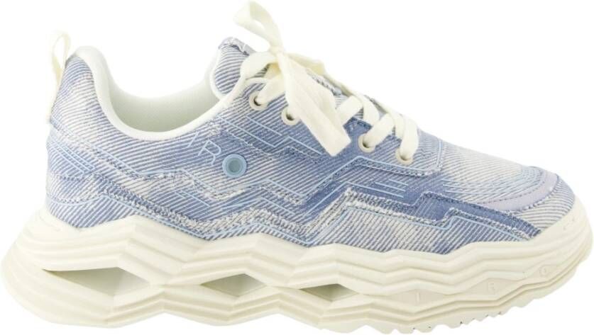 IRO Blauwe Denim Wave d Sneakers