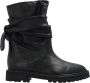 IRO Flat leather boots Letizi Zwart Dames - Thumbnail 1