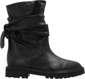 IRO Flat leather boots Letizi Zwart Dames