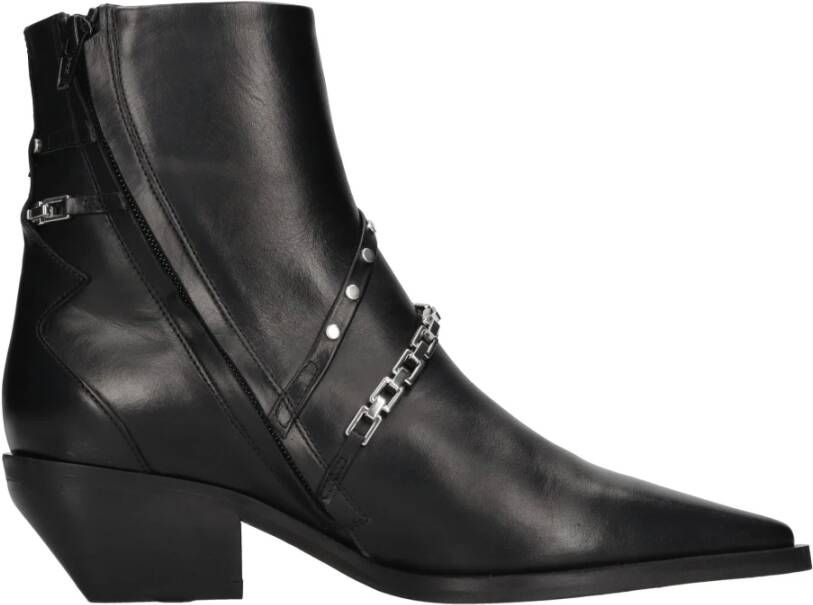 IRO Eddy enkellaarzen met hak Black Dames