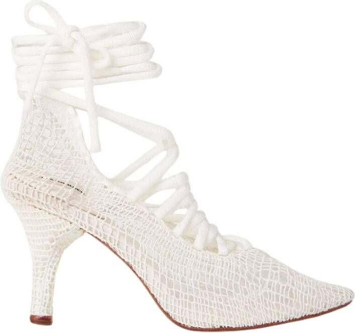 Isa Boulder High Heel Sandals White Dames