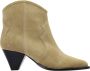 Isabel Marant Étoile Cowboy Boots-Style Zwarte Geborduurde Enkellaarsjes Beige Dames - Thumbnail 1