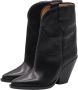 Isabel marant Zwarte Leren Hoge Cowboy Laarzen Black Heren - Thumbnail 1