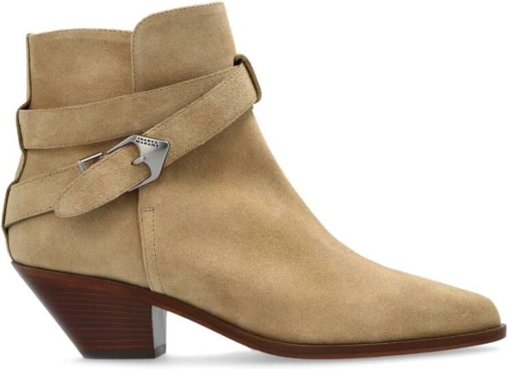 Isabel Marant Beige Enkellaarzen voor vrouwen