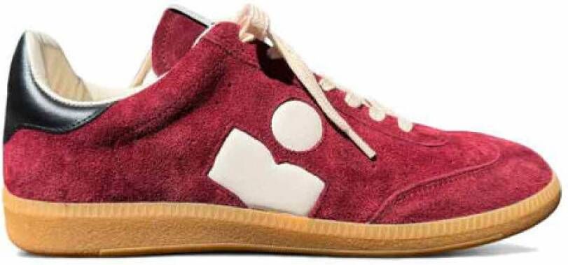 Isabel Marant Burgundy Bryce Sneakers Retro Style