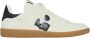 Isabel Marant Leren Sneakers Zwart Wit Logo Vetersluiting - Thumbnail 3