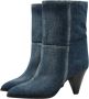 Isabel marant Cowboy Stijl Blauwe Textiel Enkellaarsjes Blue Dames - Thumbnail 4