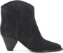 Isabel marant Texaanse Stijl Suède Enkellaarzen Blue Dames - Thumbnail 13