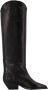 Isabel marant Denvee-Gz Leren Laarzen Puntige Neus 5 cm Hak Zwart Dames - Thumbnail 1