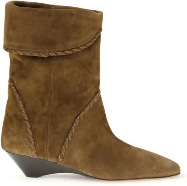 Isabel Marant Edoa Laarzen met Leren Afwerking