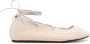 Isabel marant Beige Katoenen Ballerinas Slip-On Ronde Neus Beige Dames - Thumbnail 1