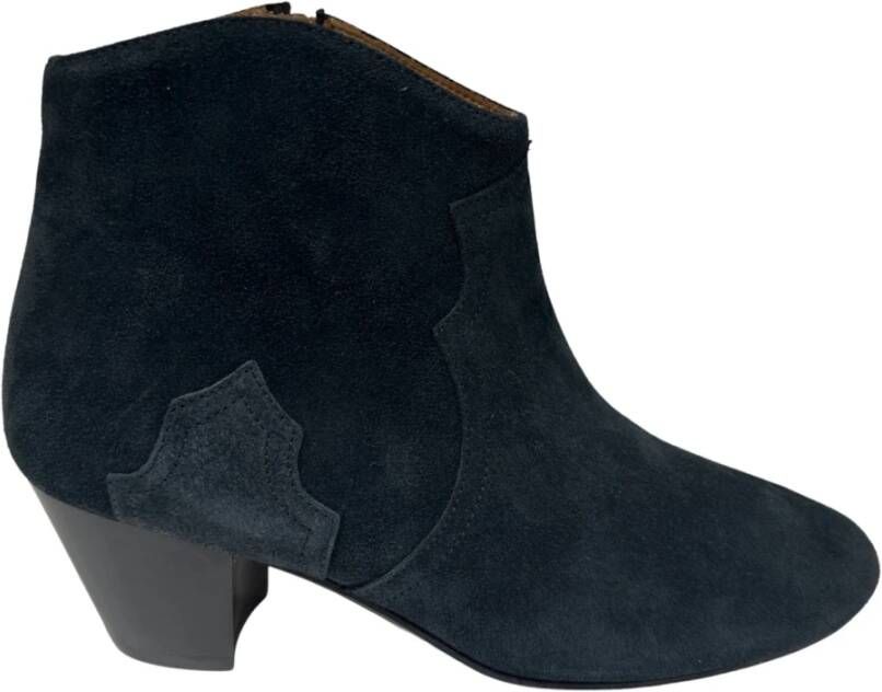 Isabel marant Boots & laarzen Boots Calf Velvet Leather in zwart