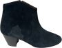 Isabel marant Boots & laarzen Boots Calf Velvet Leather in zwart - Thumbnail 3