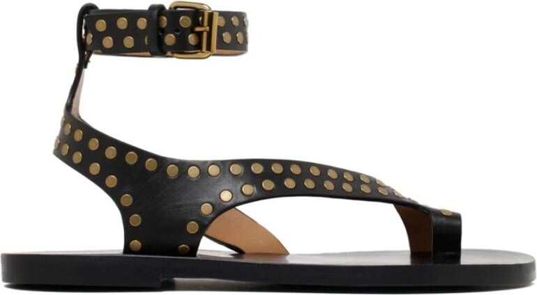Isabel marant Jiona leren sandalen Black Dames