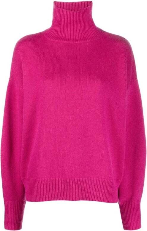 Isabel Marant Framboosroze Cashmere Roll-neck Trui