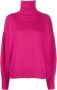 Isabel Marant Framboosroze Cashmere Roll-neck Trui - Thumbnail 1