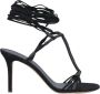 Isabel Marant Zwarte Leren Stiletto Hakken Sandalen - Thumbnail 1