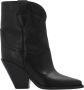 Isabel marant Zwarte Leren Hoge Cow Laarzen Black - Thumbnail 1