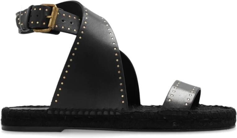 Isabel marant Illya leren sandalen Black Dames