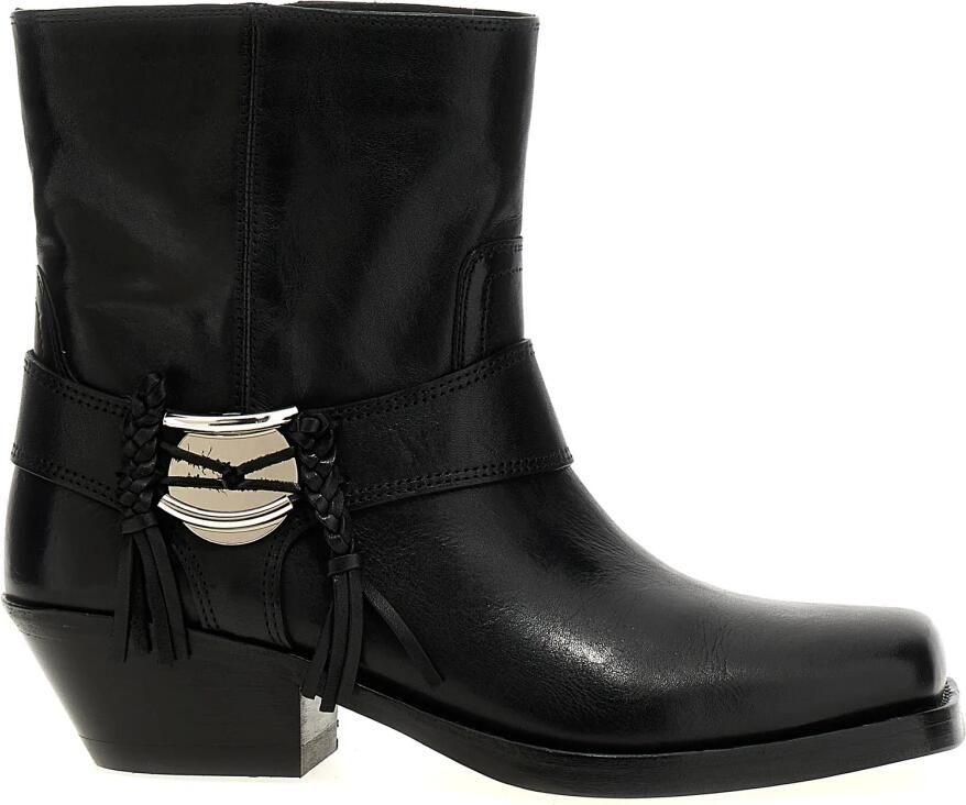 Isabel marant Boots 'Akson Gaucho' Ankle Boots in zwart