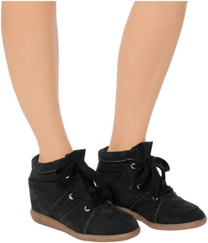 Isabel marant Sneakers Bobby Sneaker Velvet Stainer Basket in black