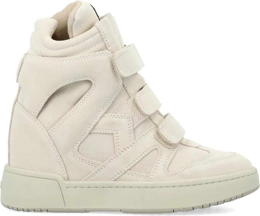 Isabel Marant Chalk Sneakers High Top met Verborgen Sleehak