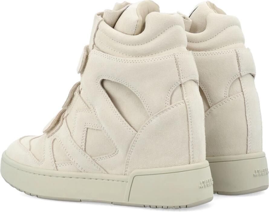 Isabel Marant Chalk Sneakers High Top met Verborgen Sleehak - Foto 2