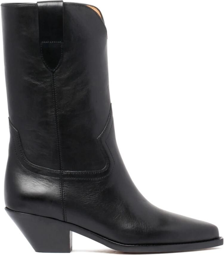 Isabel Marant Zwarte Daphone Leren Laarzen