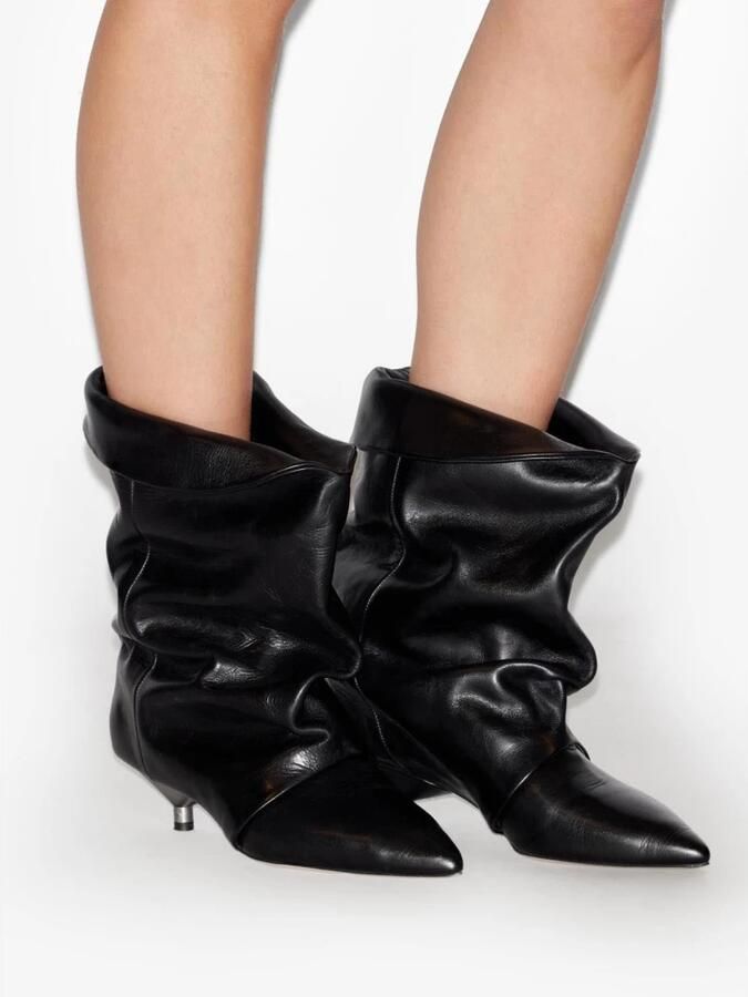 Isabel marant Gehakte enkellaarzen Edrik Black Dames - Foto 4