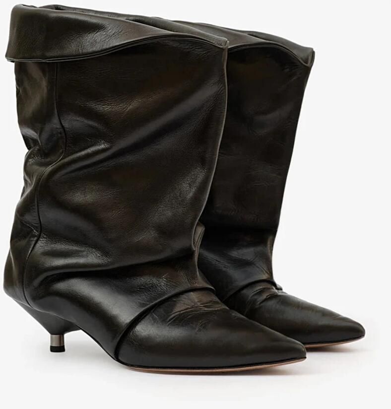Isabel marant Gehakte enkellaarzen Edrik Black Dames - Foto 3