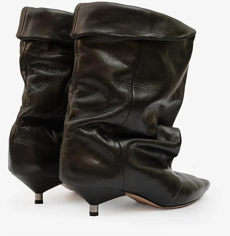 Isabel marant Gehakte enkellaarzen Edrik Black Dames - Foto 2