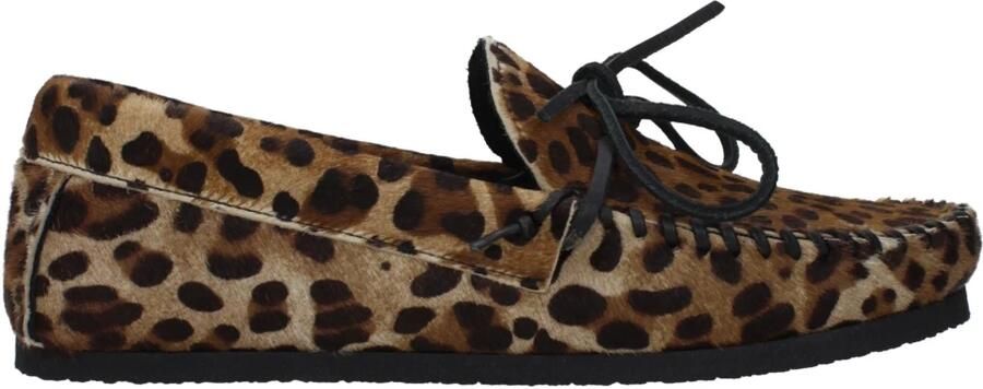 Isabel Marant Bruine Slip-On Loafers van Paardenhaar