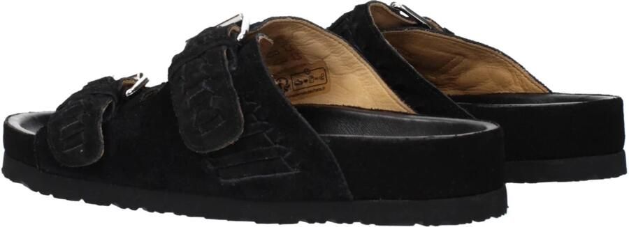 Isabel Marant Zwarte Leren Slippers - Foto 5