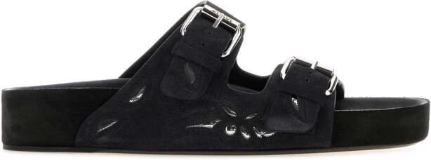 Isabel marant Slippers `Lennyo` Black Dames